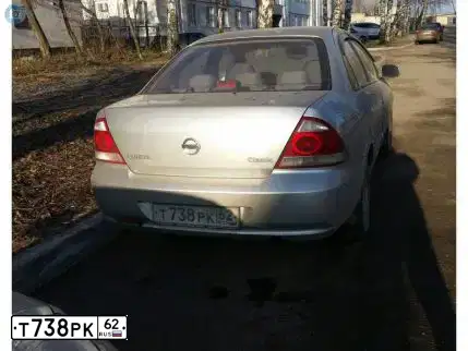Фото автомобиля NISSAN ALMERA, 2012 — госномер Т738РК62. Цвет: СЕРЕБРИСТЫЙ