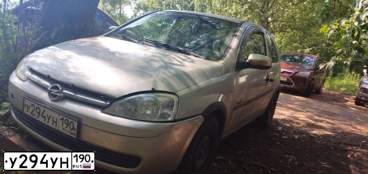 Фото автомобиля OPEL CORSA, 2001 — госномер М622ТХ33. Цвет: СЕРЕБРИСТЫЙ