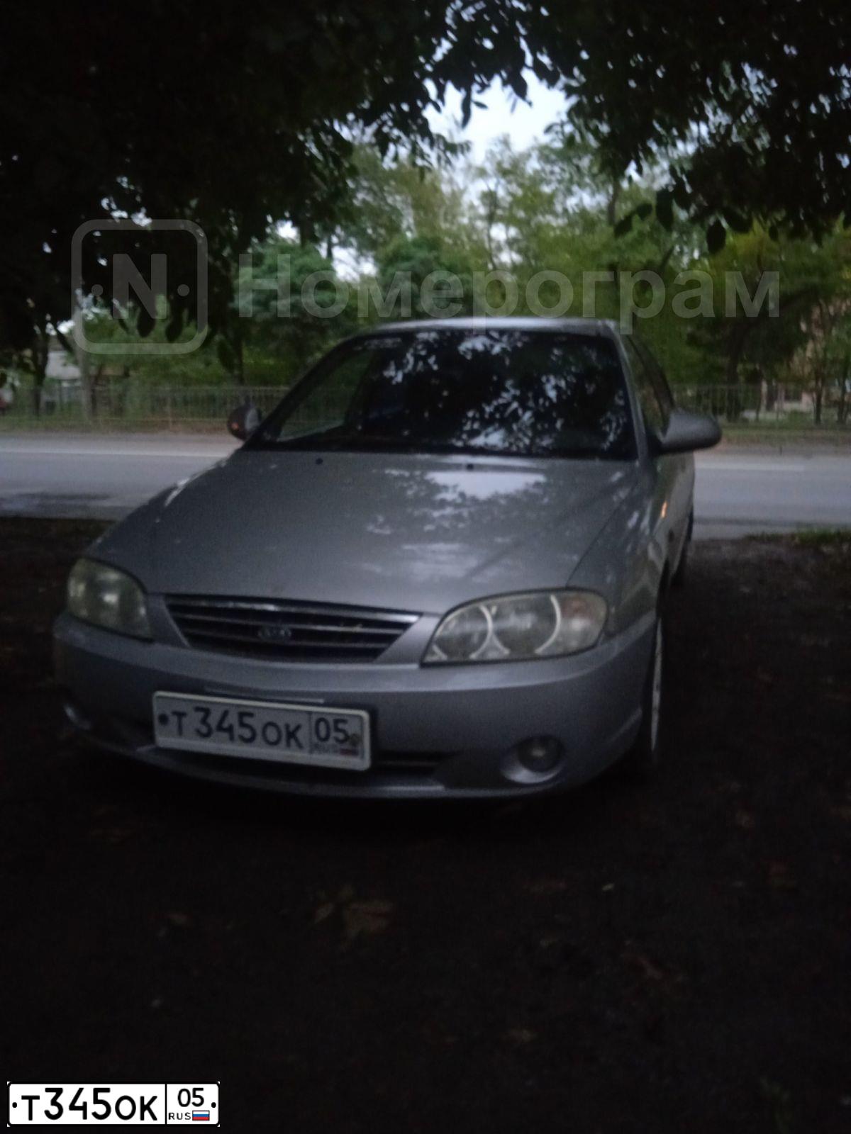 Фото автомобиля KIA SPECTRA, 2006 — госномер К730ВЕ34. Цвет: АЛМАЗНОЕ СЕРЕБРО