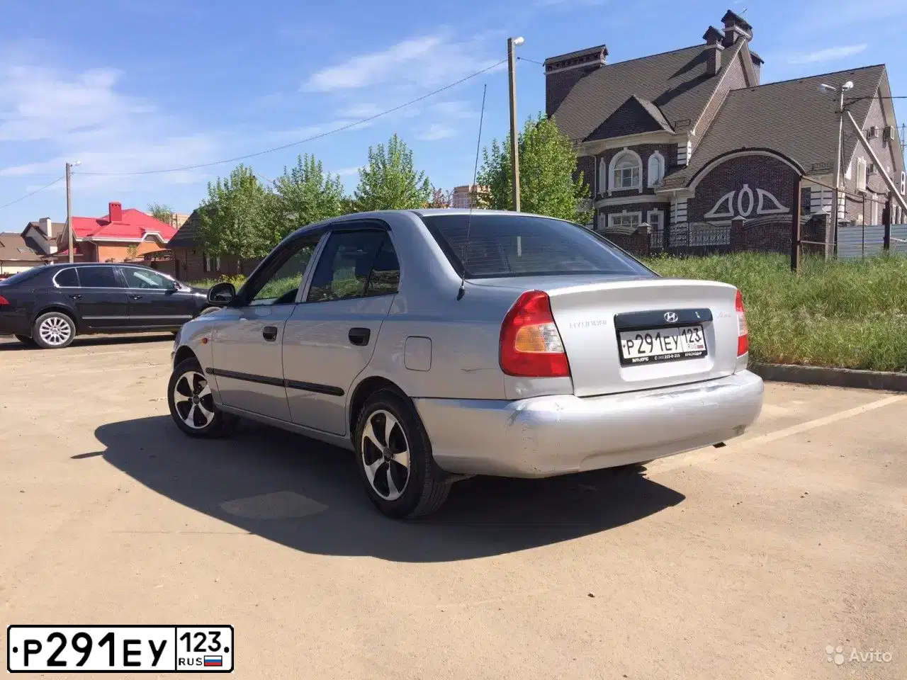 Фото автомобиля TAGAZ ACCENT, 2005 — госномер Р291ЕУ123. Цвет: Серебристый