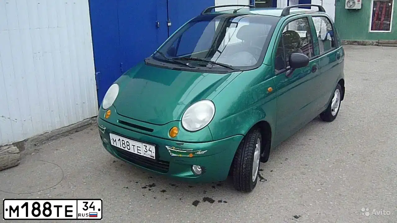 Фото автомобиля DAEWOO MATIZ, 2004 — госномер М188ТЕ34. Цвет: ЗЕЛЕНЫЙ