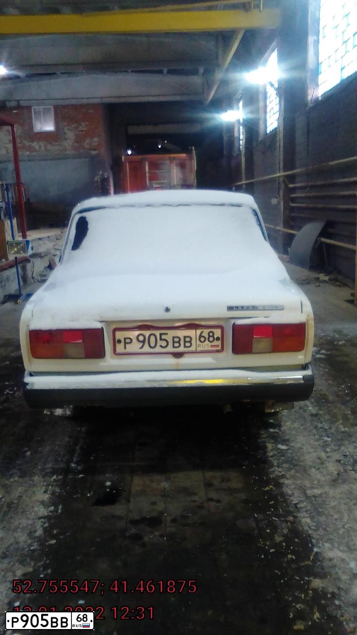 Фото автомобиля LADA 2105, 2010 — госномер Р903ЕУ68. Цвет: Белый
