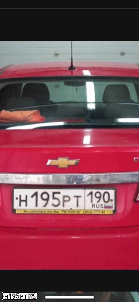 Фото автомобиля CHEVROLET CRUZE, 2012 — госномер Н808ЕМ62. Цвет: КРАСНЫЙ