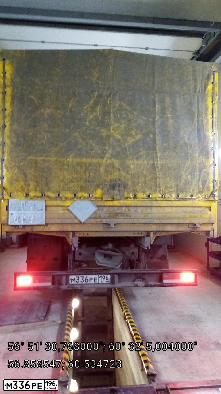 Фото автомобиля KAMAZ 4308 /4X2/, 2020 — госномер М336РЕ196. Цвет: ЖЕЛТЫЙ