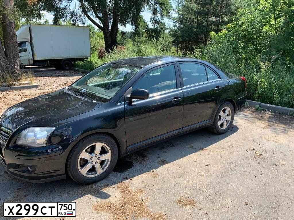Фото автомобиля TOYOTA AVENSIS, 2008 — госномер С102УО33. Цвет: ЧЕРНЫЙ