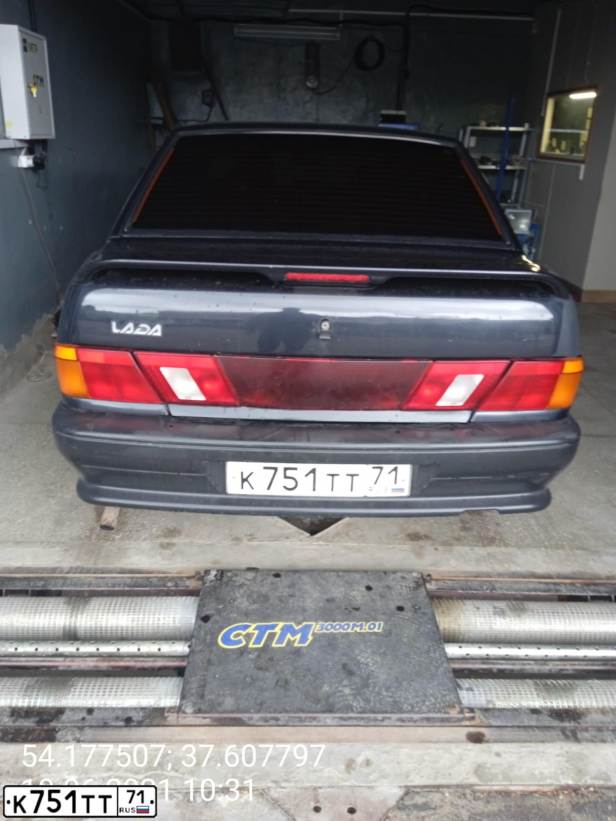 Фото автомобиля LADA 2115 SAMARA, 2007 — госномер К751ТТ71. Цвет: ГРАФИТОВЫЙ МЕТАЛЛИК