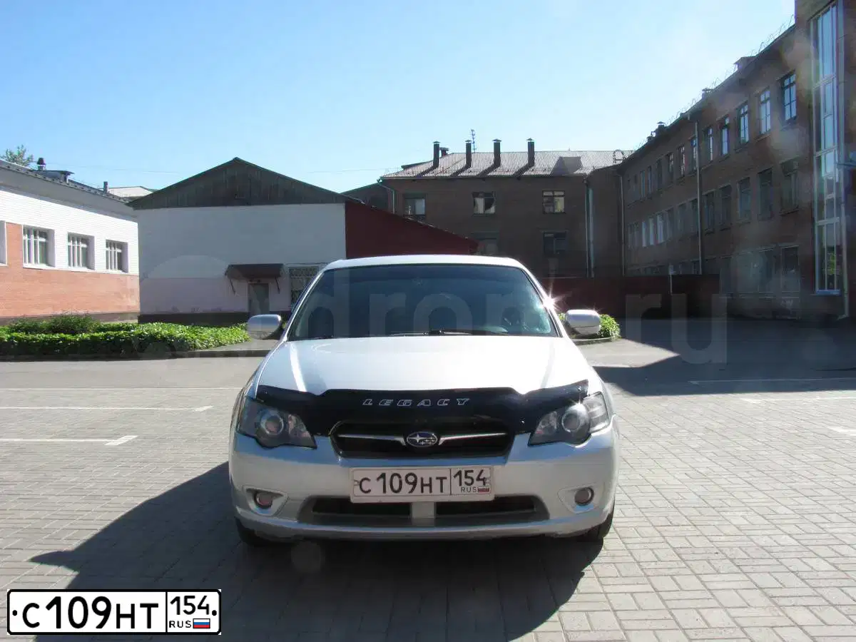 Фото автомобиля SUBARU LEGACY, 2004 — госномер С109НТ154. Цвет: СЕРЕБРИСТЫЙ