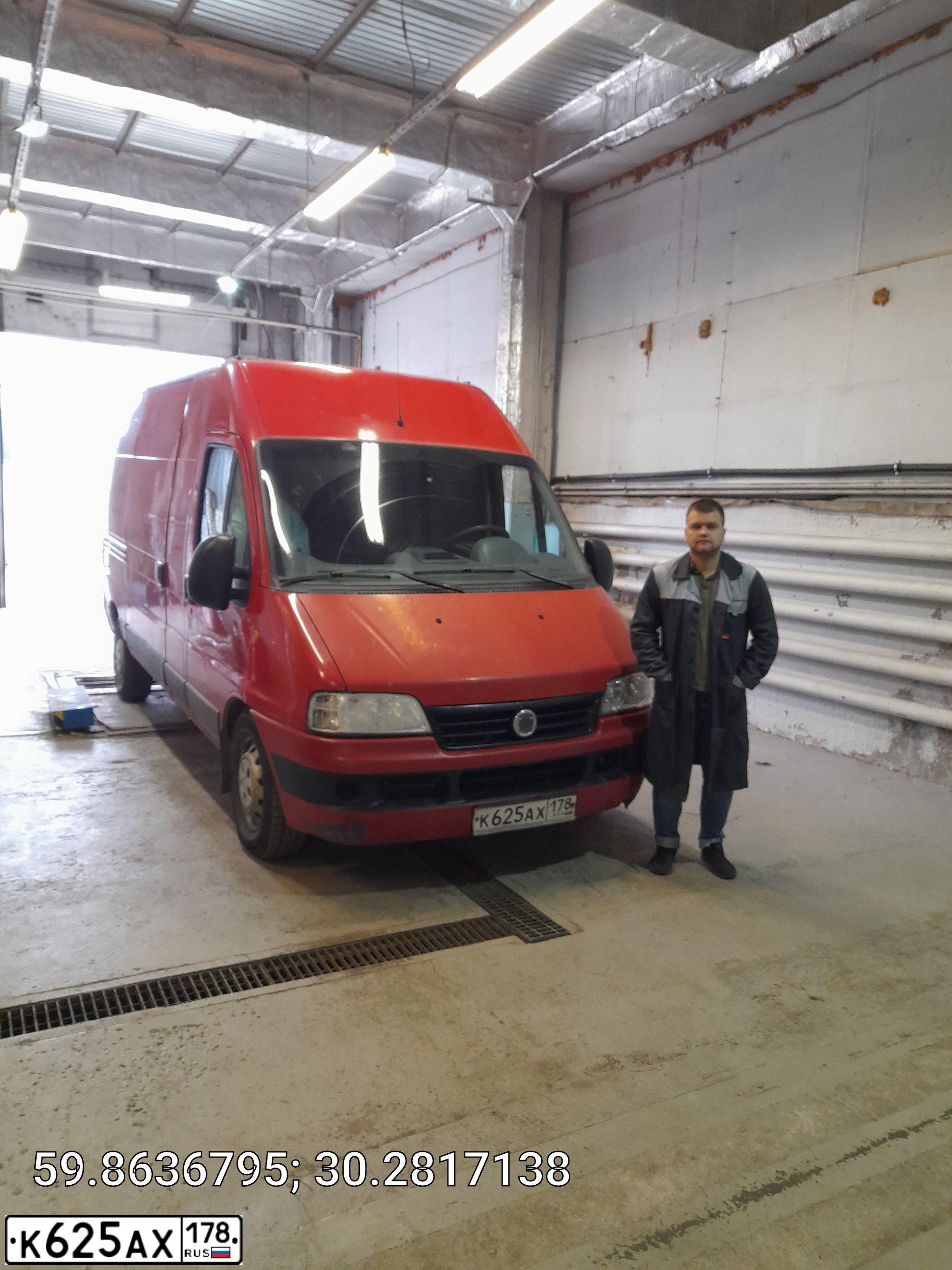 Фото автомобиля FIAT DUCATO, 2011 — госномер С456АУ198. Цвет: Красный