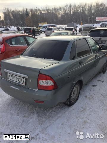 Фото автомобиля LADA 2170 PRIORA, 2008 — госномер Е701РХ82. Цвет: СРЕДНИЙ СЕРО-ЗЕЛЕНЫЙ МЕТАЛЛ