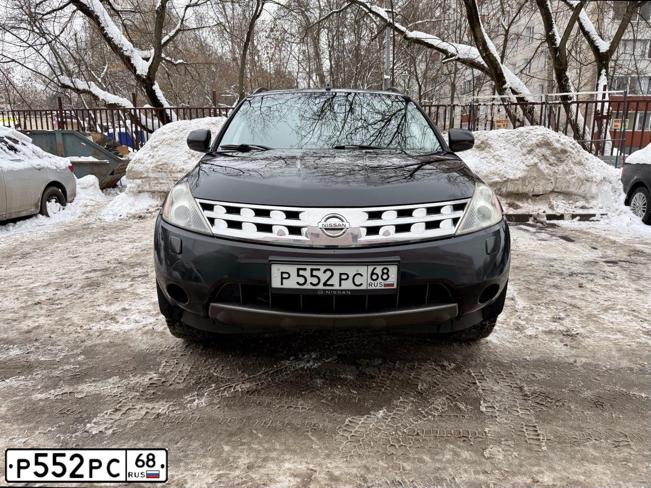 Фото автомобиля NISSAN MURANO, 2006 — госномер Р552РС68. Цвет: ЧЕРНЫЙ