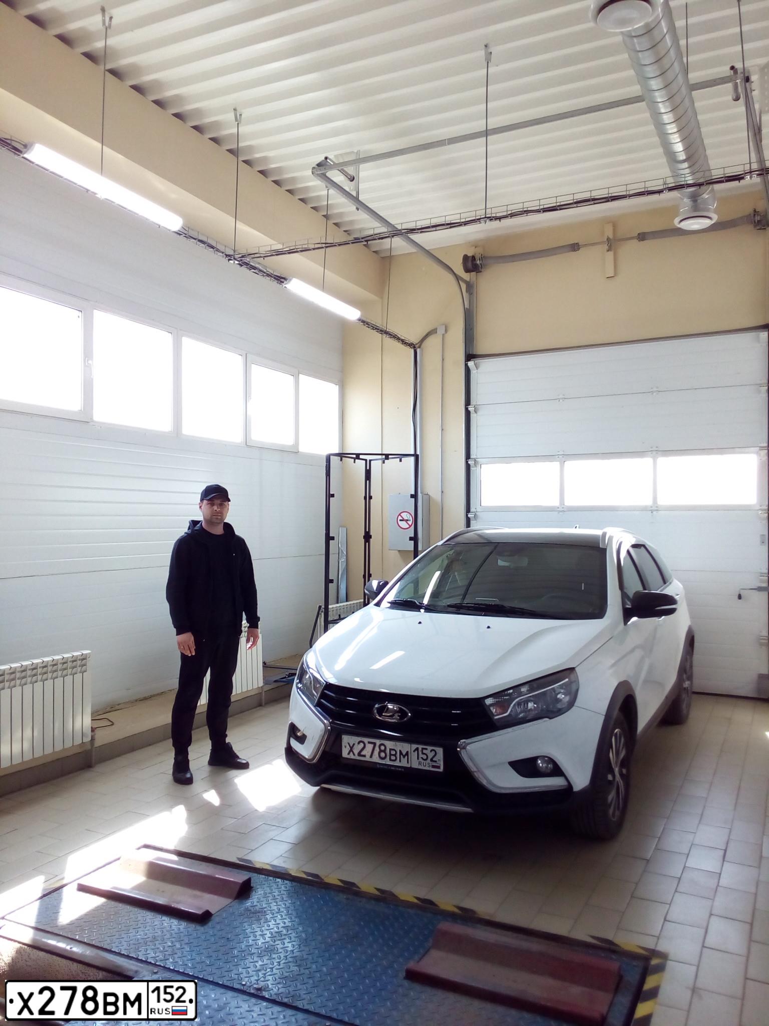 Фото автомобиля LADA VESTA, 2019 — госномер Х278ВМ152. Цвет: Белый