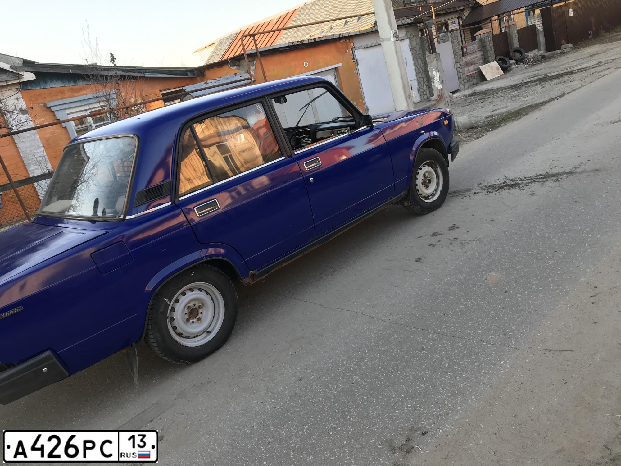 Фото автомобиля LADA 2107, 2001 — госномер Т952КК58. Цвет: ТЕМНО-ГОЛУБОЙ