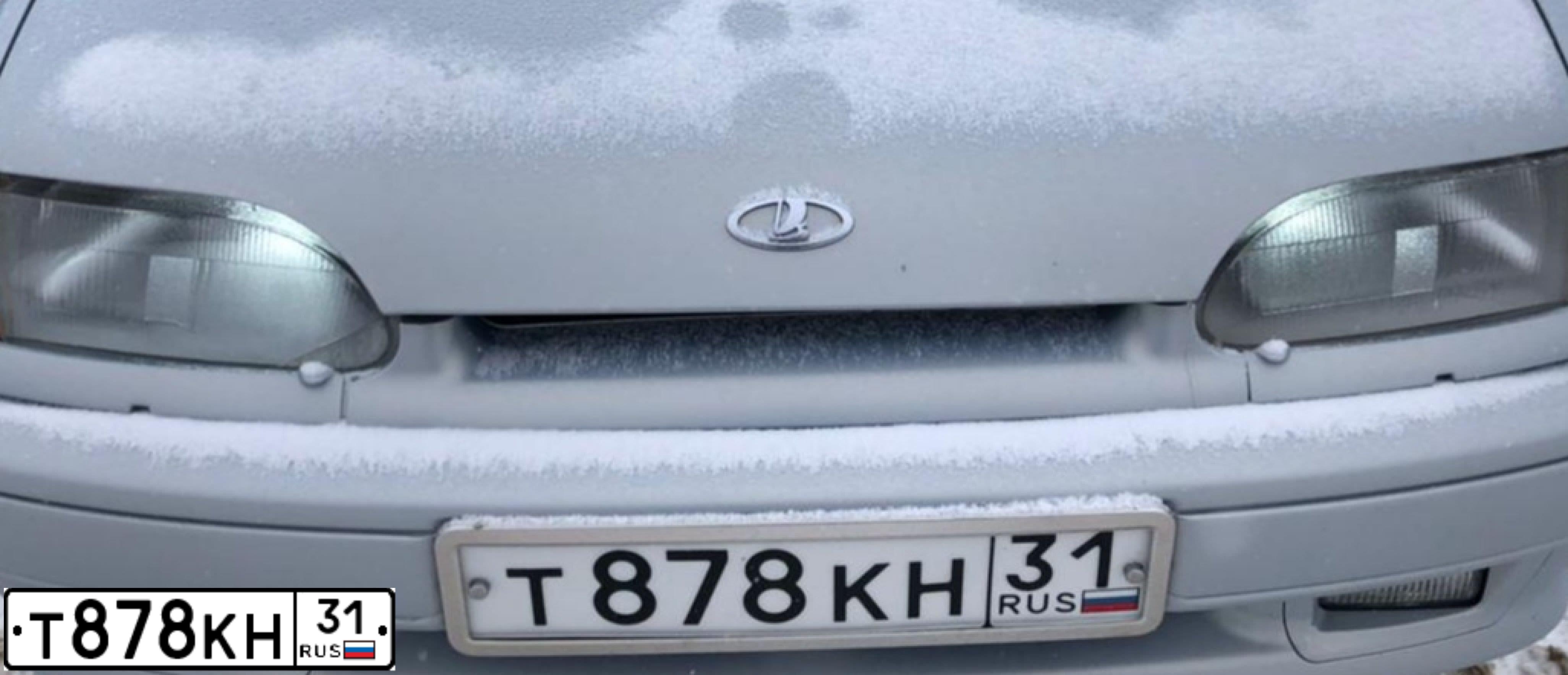 Фото автомобиля LADA 1118 KALINA, 2006 — госномер Т878КН31. Цвет: ЗЕЛЕНЫЙ