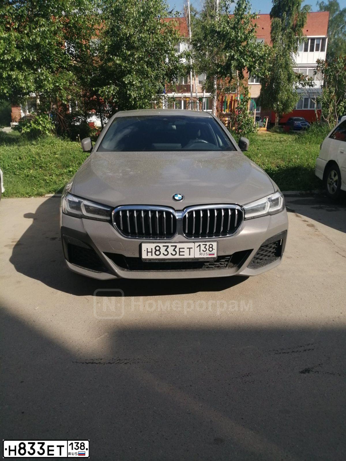 Фото автомобиля BMW 520D XDRIVE 31DС, 2021 — госномер О371ЕВ774. Цвет: СЕРЫЙ