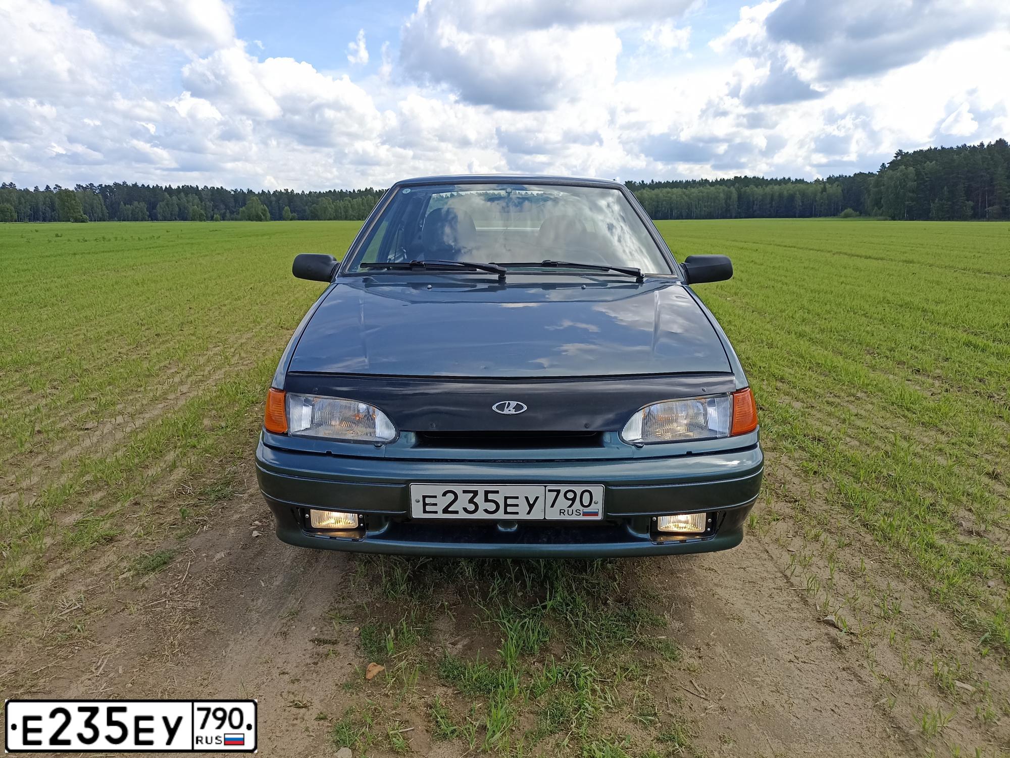 Фото автомобиля LADA 2115, 2007 — госномер С459МХ40. Цвет: Серо-сине-зеленый