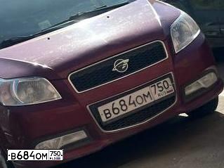 Фото автомобиля RAVON NEXIA R3, 2016 — госномер В684ОМ750. Цвет: ТЕМНО-ВИШНЕВЫЙ
