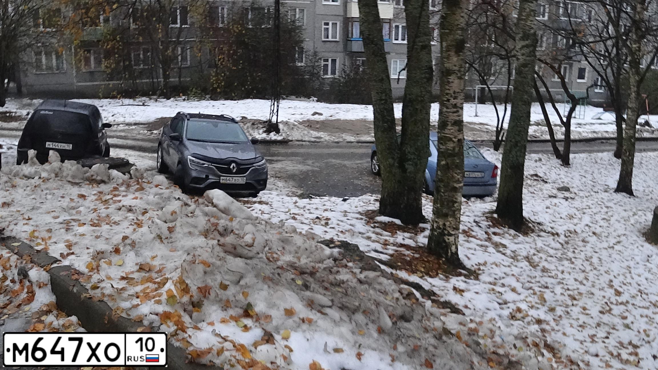 Фото автомобиля РЕНО АРКАНА, 2021 — госномер М647ХО10. Цвет: ТЕМНО СЕРЫЙ