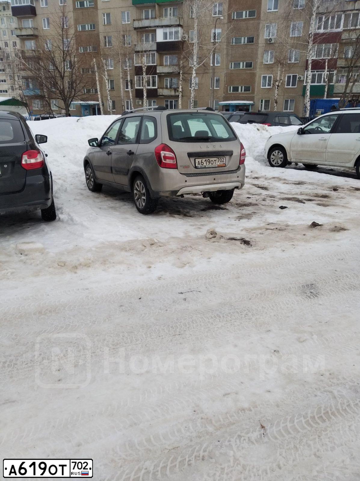 Фото автомобиля LADA 2194 GRANTA, 2020 — госномер А619ОТ702. Цвет: СЕРЫЙ