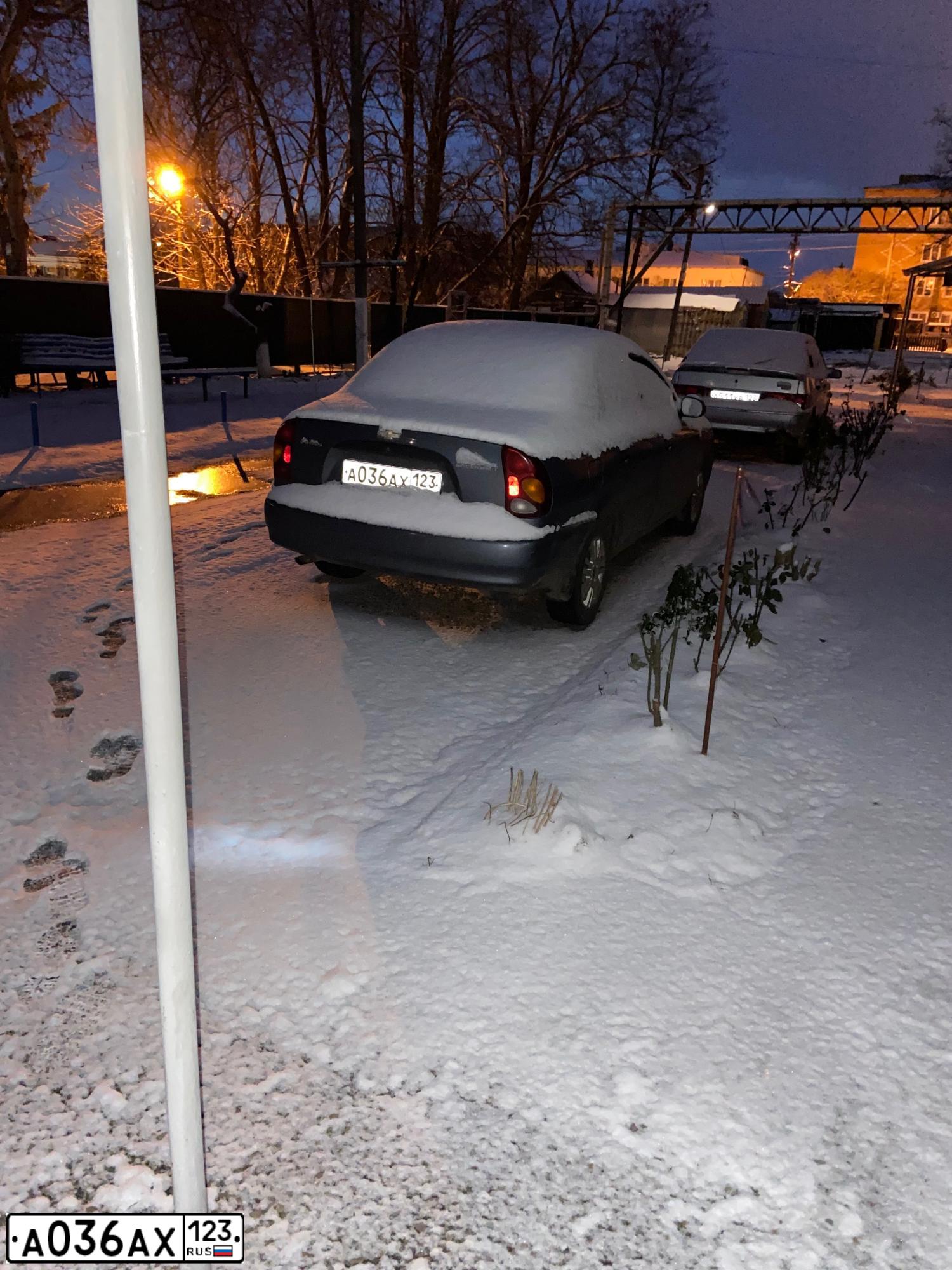 Фото автомобиля ZAZ LANOS, 2007 — госномер А036АХ123. Цвет: Серый