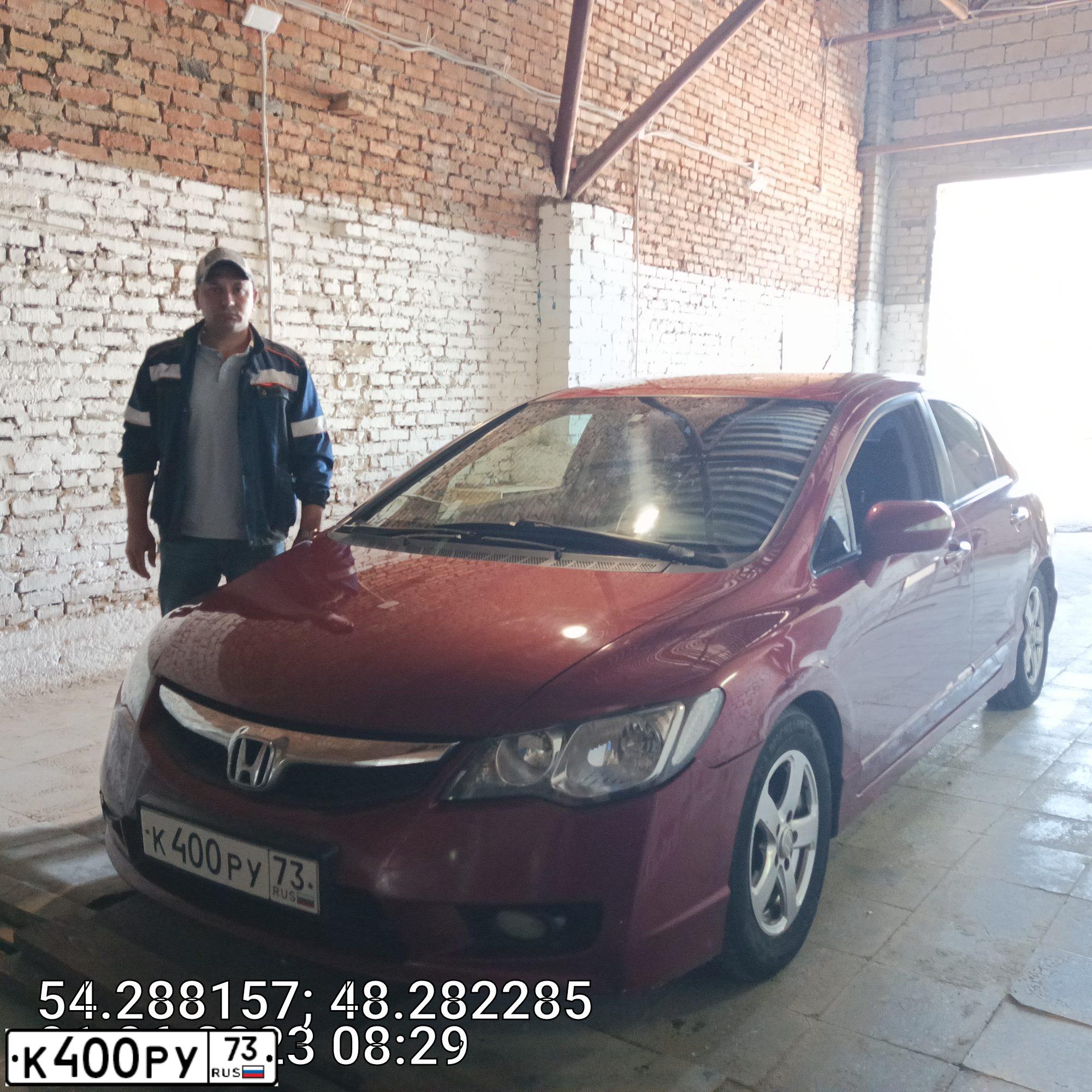 Фото автомобиля HONDA CIVIC, 2009 — госномер Х823СЕ73