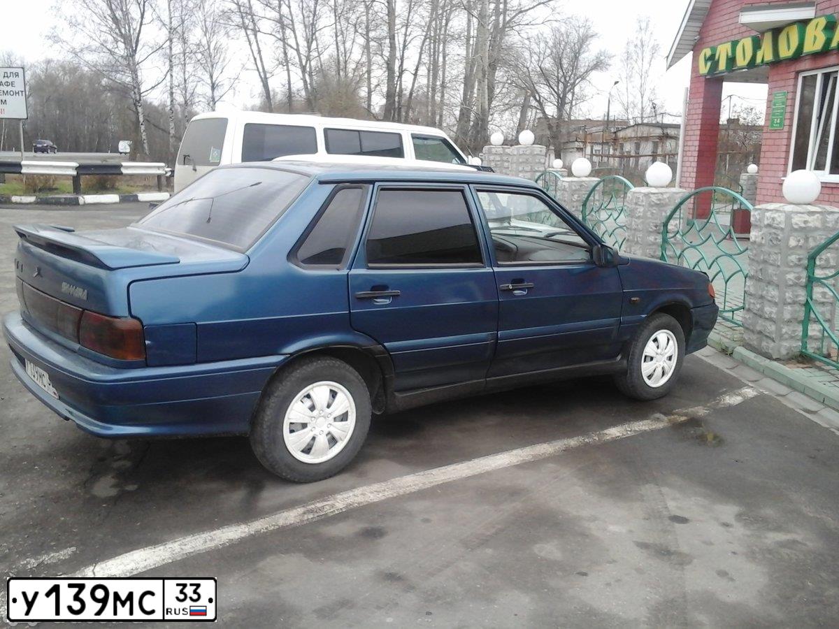 Фото автомобиля LADA 2115 SAMARA, 2004 — госномер А800КК33. Цвет: Сине-зеленый