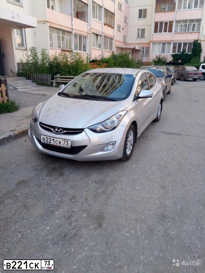 Фото автомобиля HYUNDAI ELANTRA, 2013 — госномер Р754ОР58. Цвет: СЕРЕБРИСТЫЙ