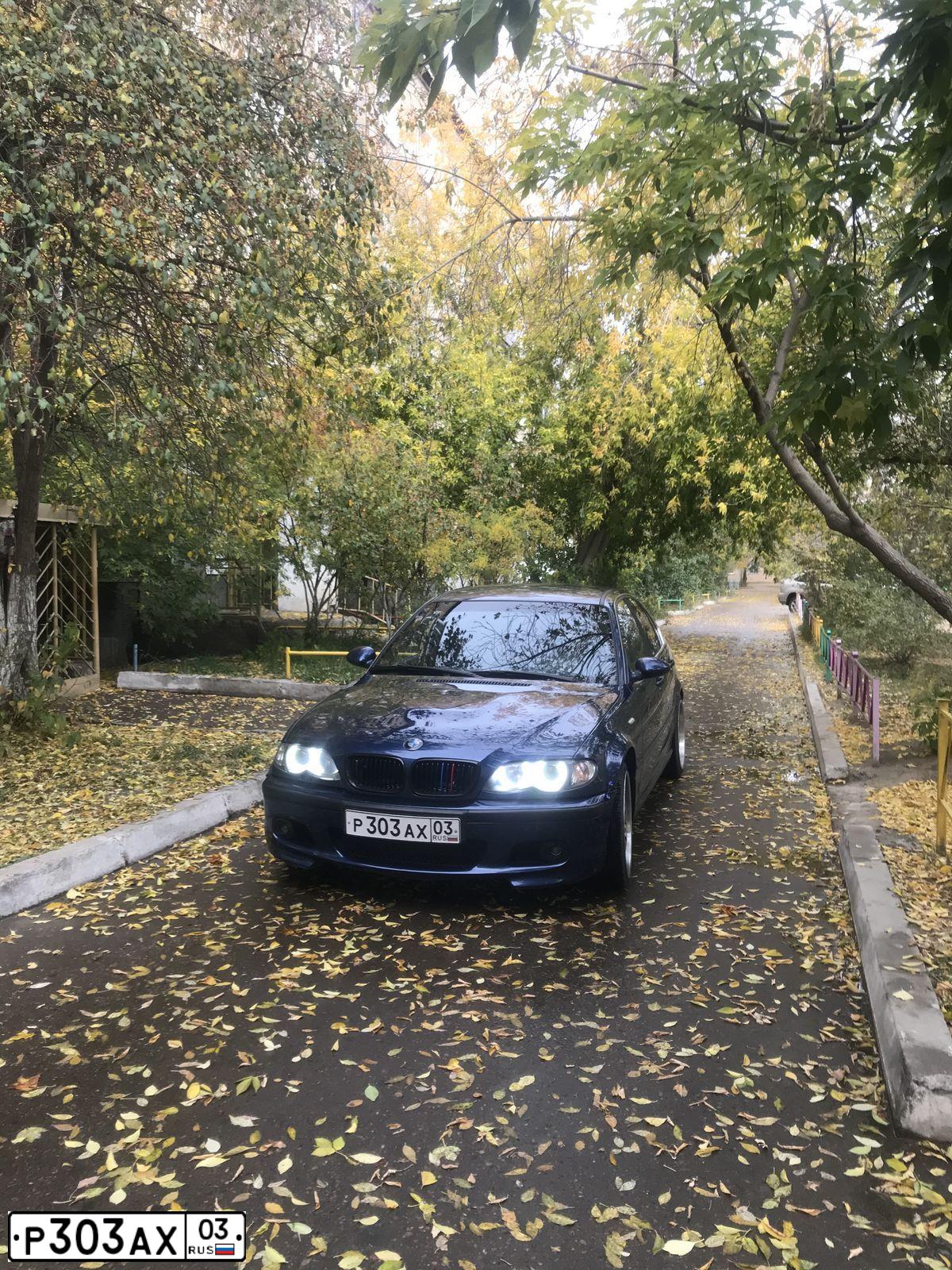 Фото автомобиля BMW SERIE 3, 2004 — госномер К401РМ134. Цвет: синий