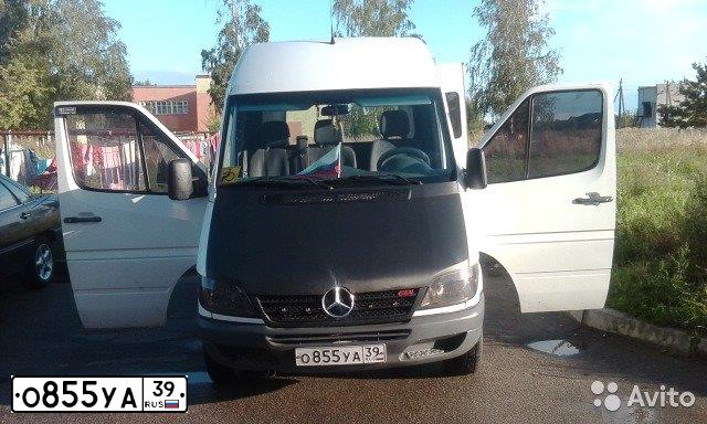 Фото автомобиля MERCEDES SPRINTER, 2006 — госномер О855УА39. Цвет: БЕЛЫЙ