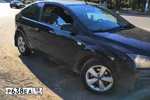 Фото автомобиля FORD FOCUS, 2006 — госномер К777УМ58. Цвет: ТЕМНО-СИНИЙ