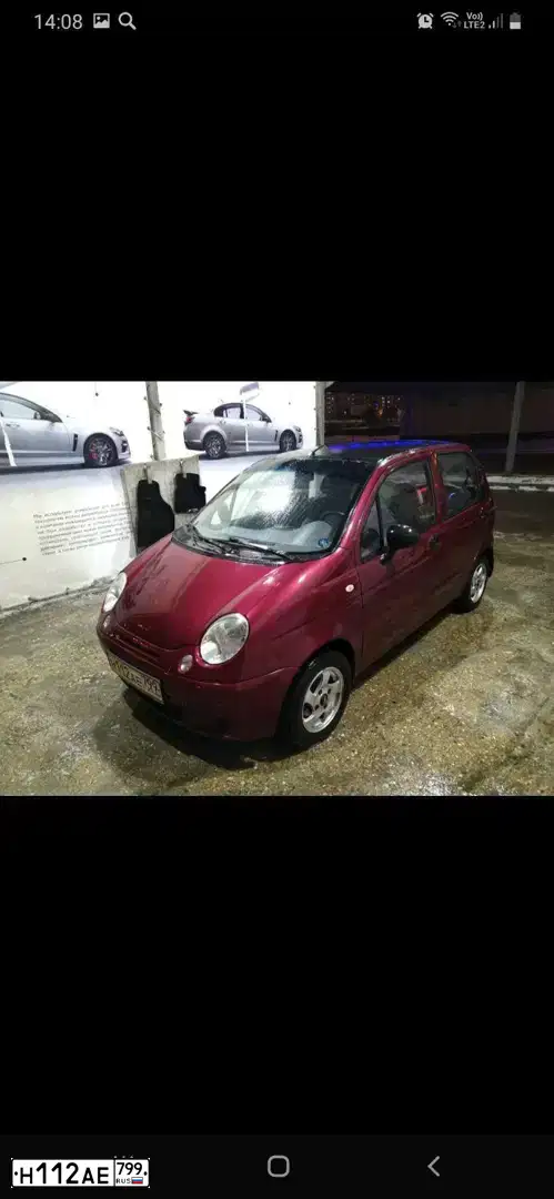 Фото автомобиля DAEWOO MATIZ, 2008 — госномер К097УТ116. Цвет: БОРДОВЫЙ