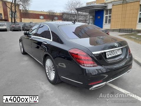 Фото автомобиля MERCEDES S-KLASSE, 2014 — госномер А400ОХ177. Цвет: ЧЕРНЫЙ