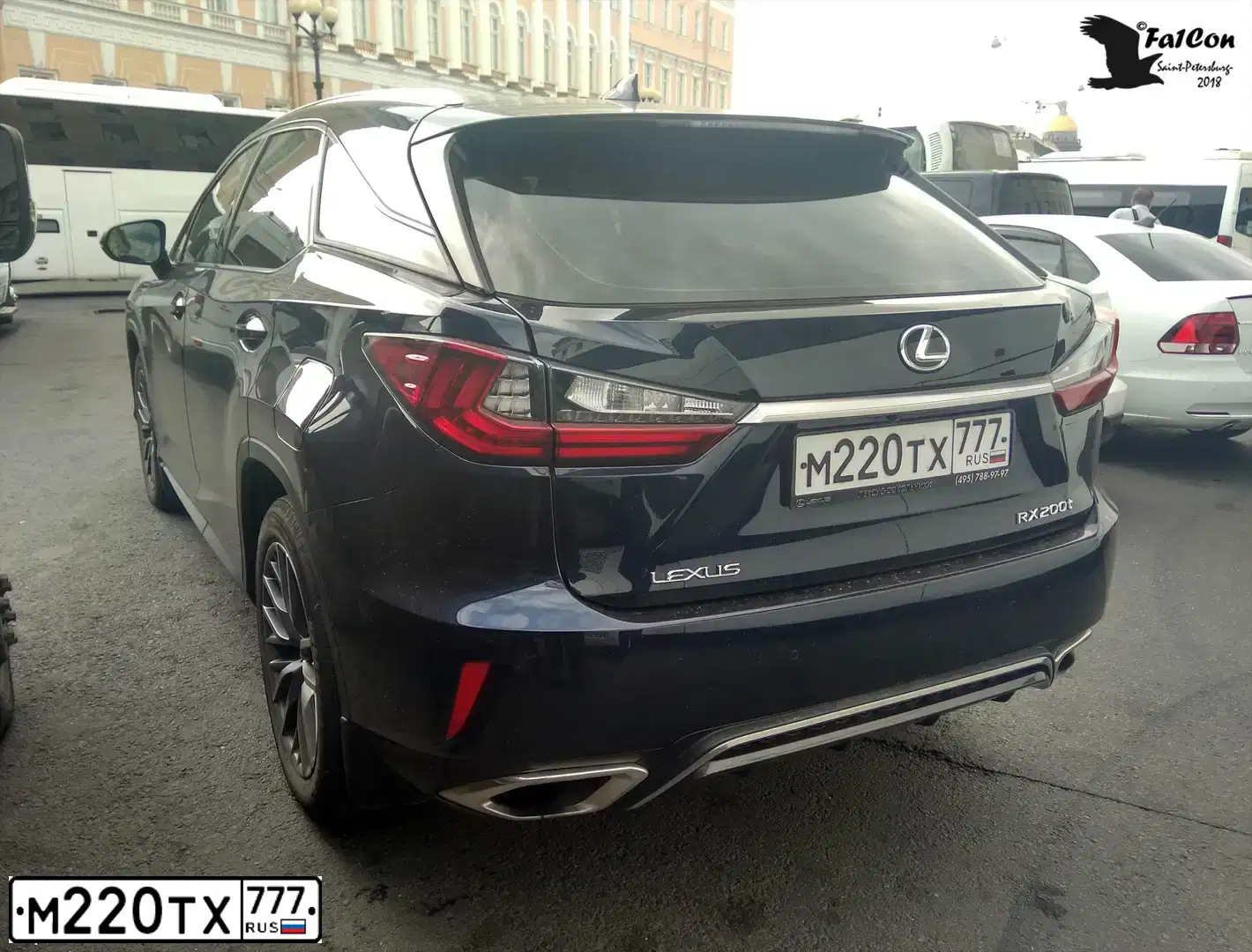 Фото автомобиля LEXUS RX, 2019 — госномер Н193ЕВ193. Цвет: СЕРЫЙ
