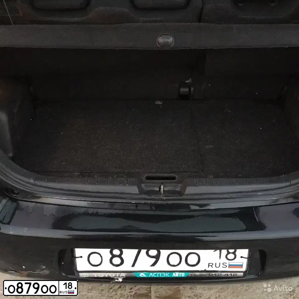 Фото автомобиля TOYOTA YARIS, 2007 — госномер К731ТМ18. Цвет: ЧЕРНЫЙ