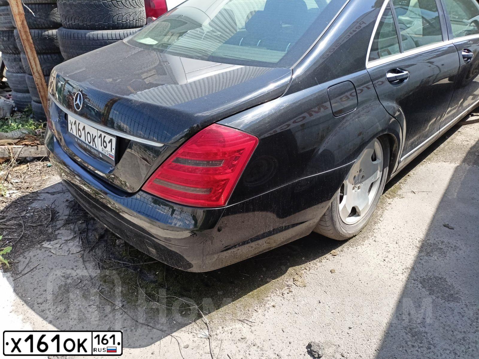 Фото автомобиля MERCEDES S-KLASSE, 2006 — госномер Х161ОК161. Цвет: ЧЕРНЫЙ