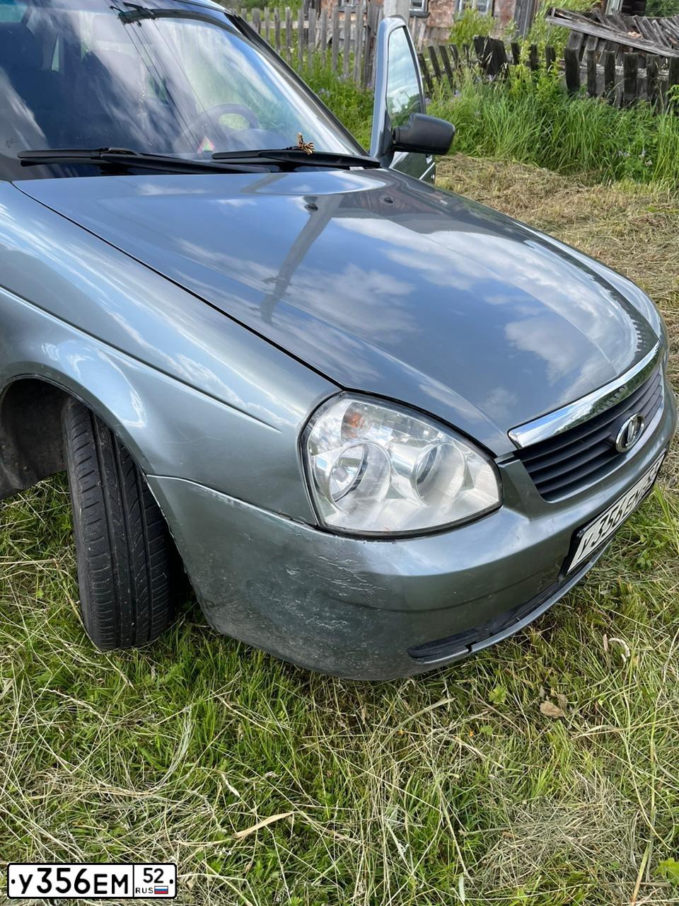 Фото автомобиля LADA PRIORA, 2007 — госномер А068СМ252. Цвет: СЕРО-ЗЕЛЕНЫЙ