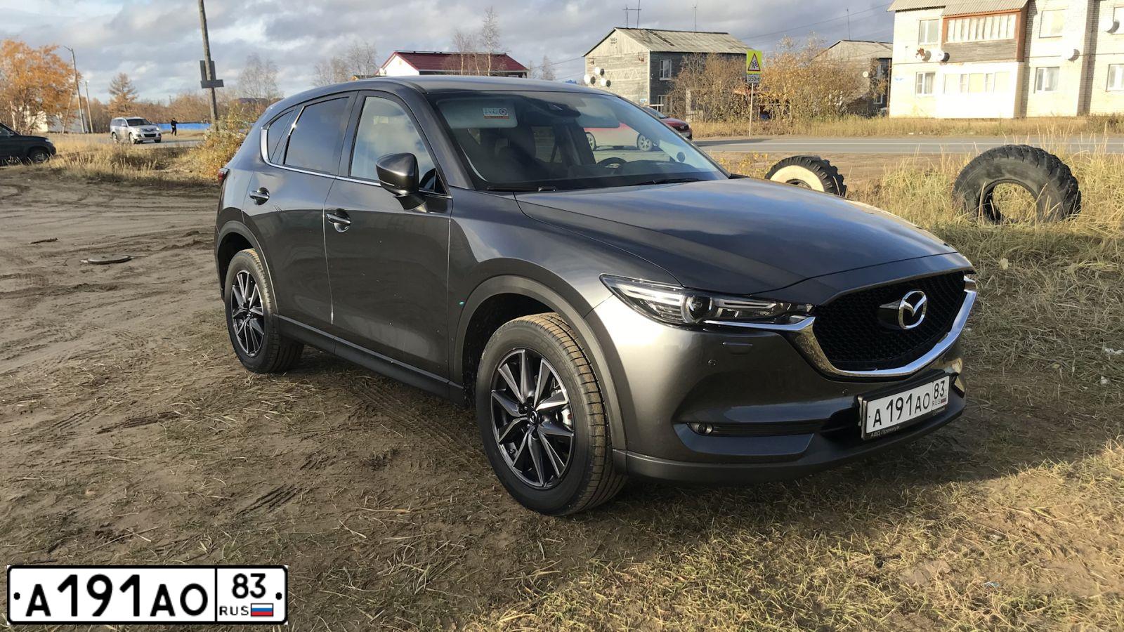 Фото автомобиля MAZDA CX-5, 2018 — госномер А292АР83. Цвет: ТЕМНО-СЕРЫЙ