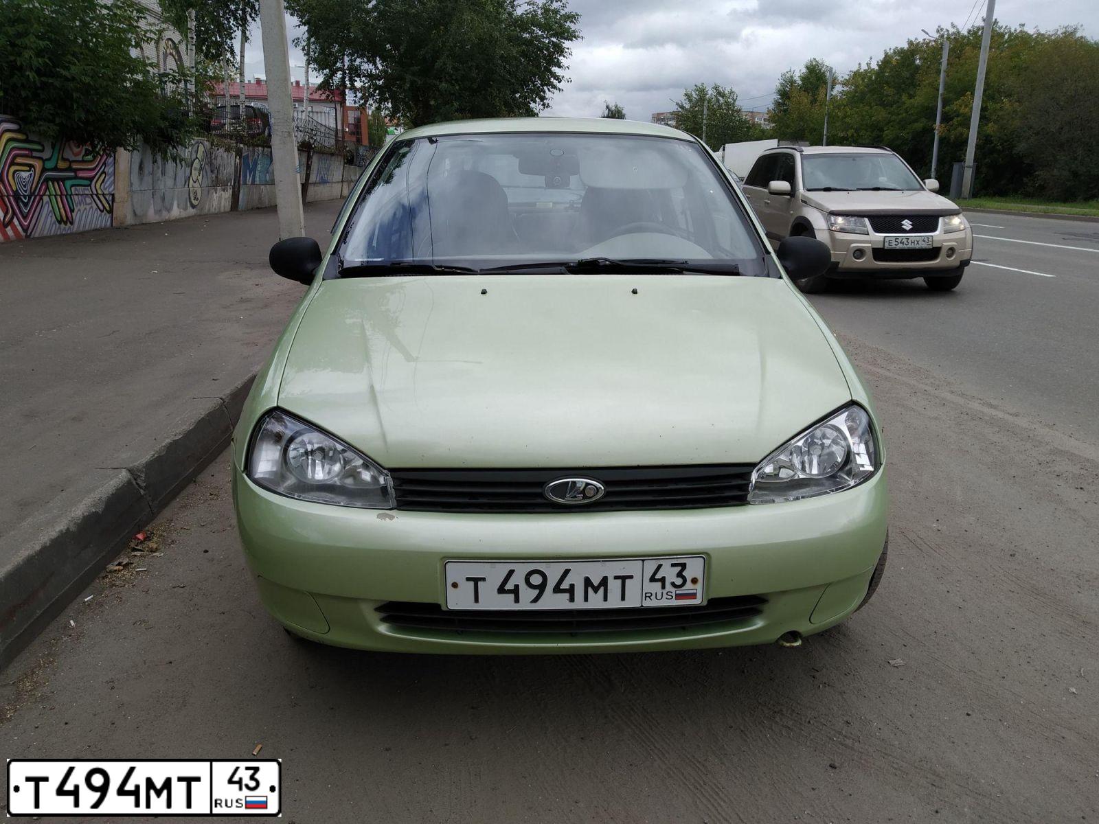 Фото автомобиля LADA KALINA, 2006 — госномер С720ТР43. Цвет: СВЕТЛО-ЗЕЛЕНЫЙ ПЕРЛАМУТР