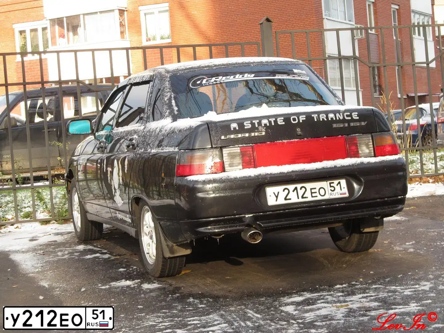Фото автомобиля LADA 2110 LADA, 2006 — госномер А343КР37. Цвет: ЧЕРНЫЙ