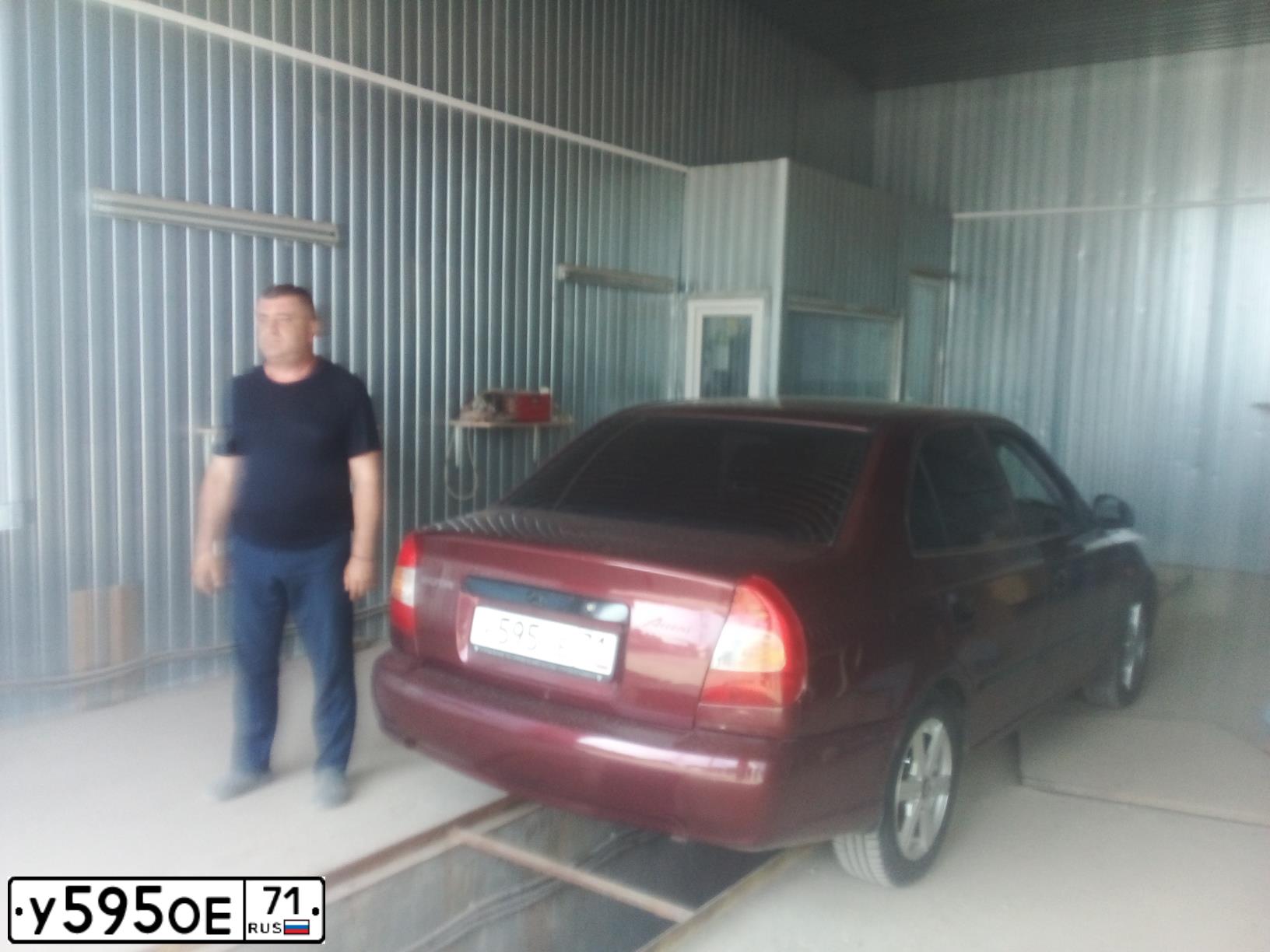 Фото автомобиля TAGAZ ACCENT, 2007 — госномер У711МТ71. Цвет: Красный