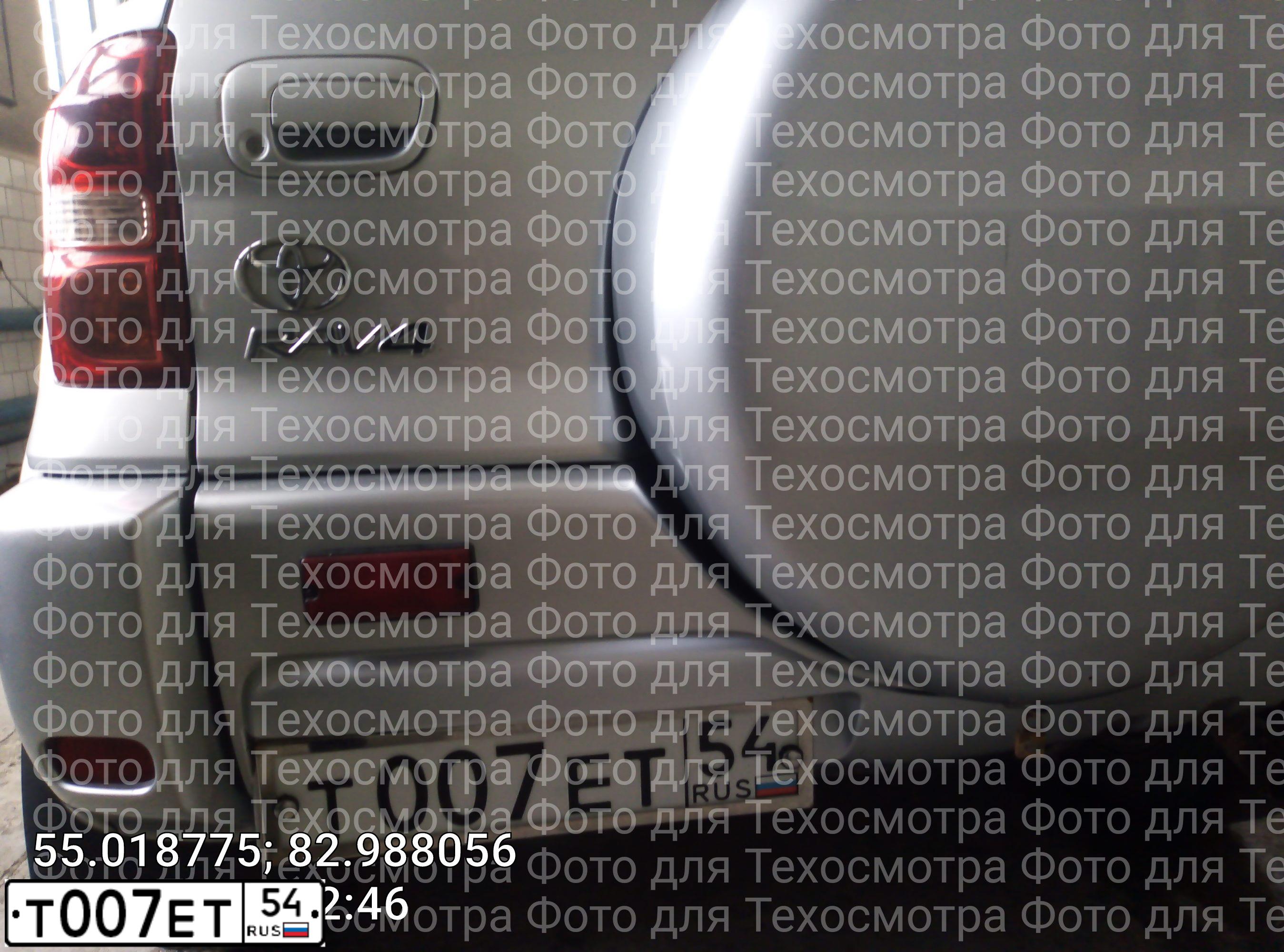 Фото автомобиля TOYOTA RAV4, 2004 — госномер Т007ЕТ54. Цвет: СЕРЕБРИСТЫЙ