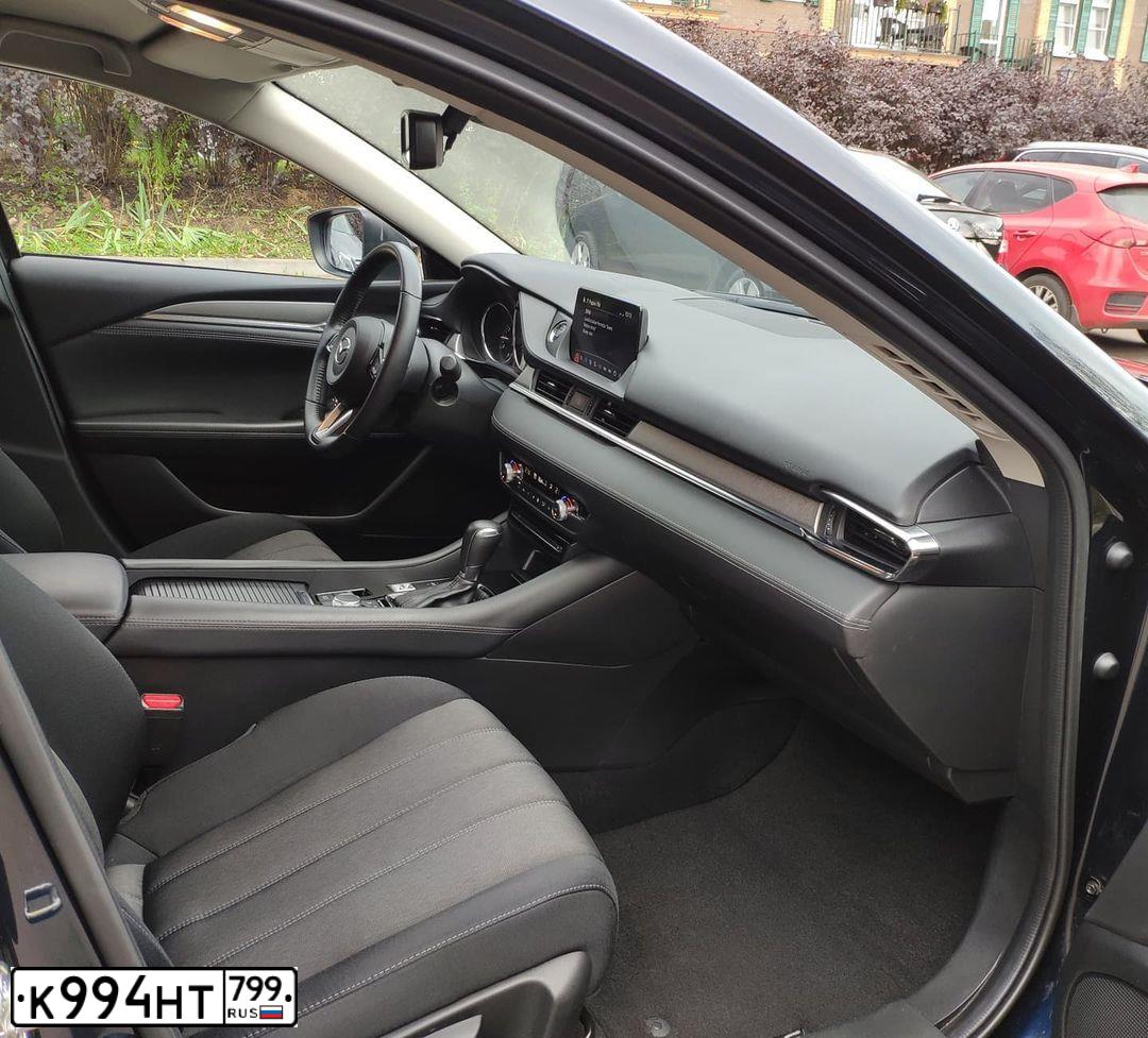 Фото автомобиля MAZDA 6, 2019 — госномер К994НТ799. Цвет: синий