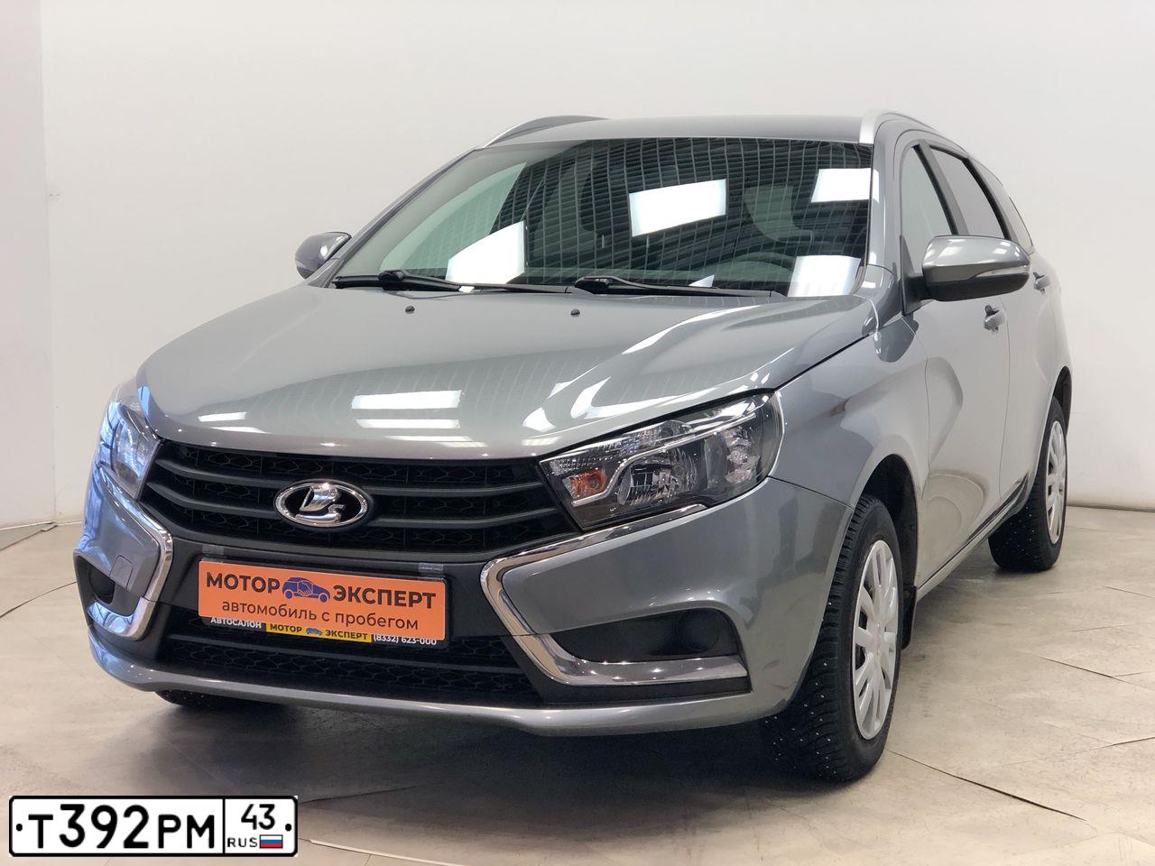 Фото автомобиля LADA VESTA, 2019 — госномер Т392РМ43. Цвет: СЕРЫЙ