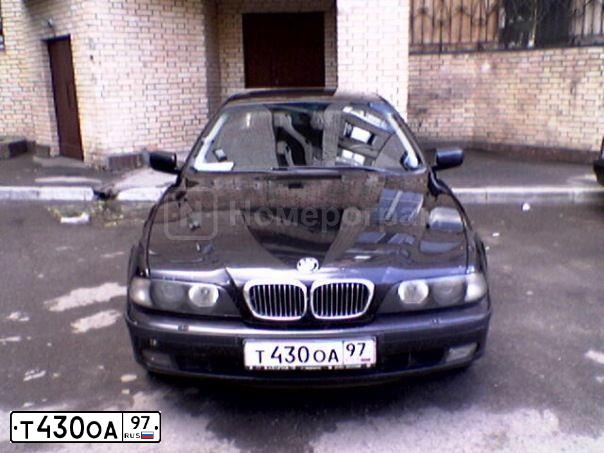 Фото автомобиля BMW SERIE 5, 1997 — госномер Т430ОА97. Цвет: ЧЕРНЫЙ