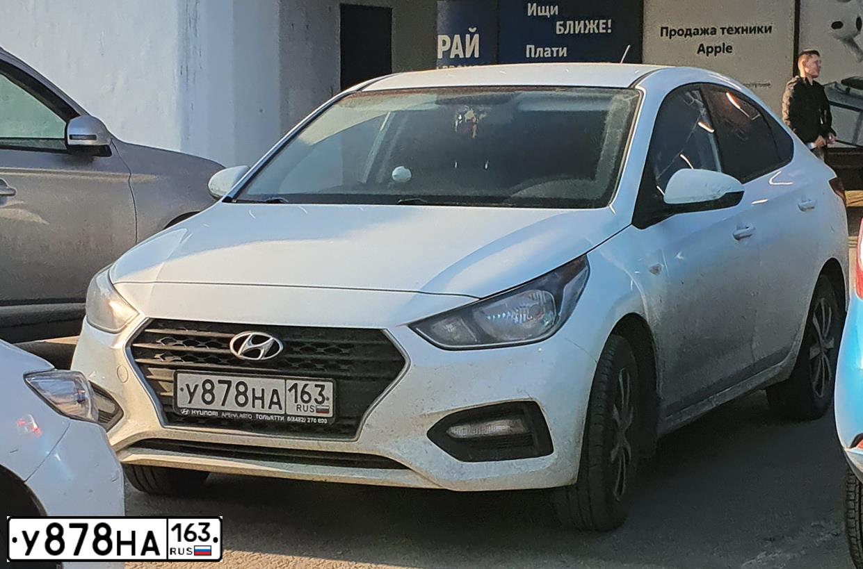 Фото автомобиля HYUNDAI SOLARIS, 2018 — госномер А085ВР105