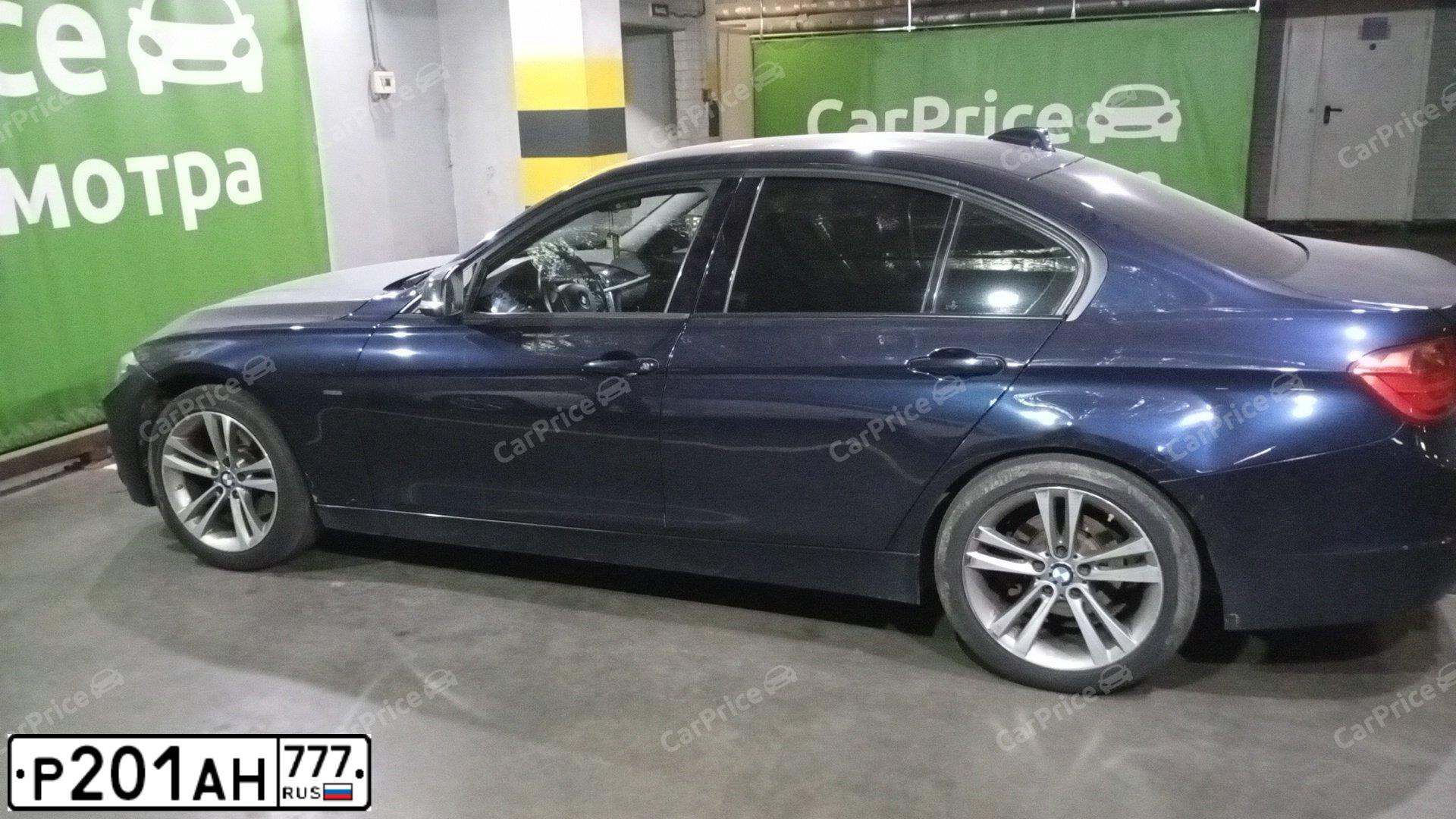 Фото автомобиля BMW SERIE 3, 2012 — госномер Т433КТ198. Цвет: синий