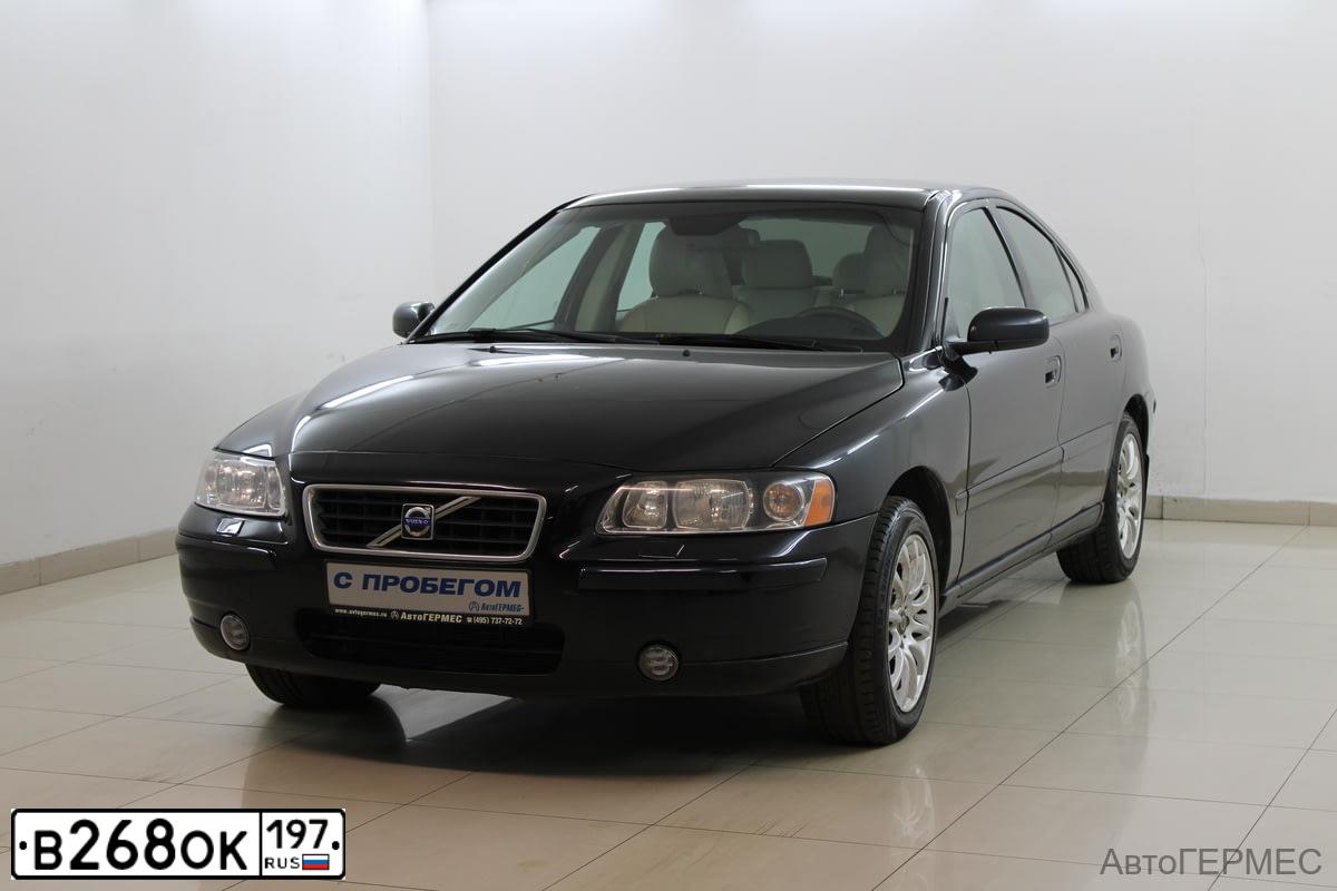Фото автомобиля VOLVO S60, 2006 — госномер Р586ОТ177. Цвет: ЧЕРНЫЙ