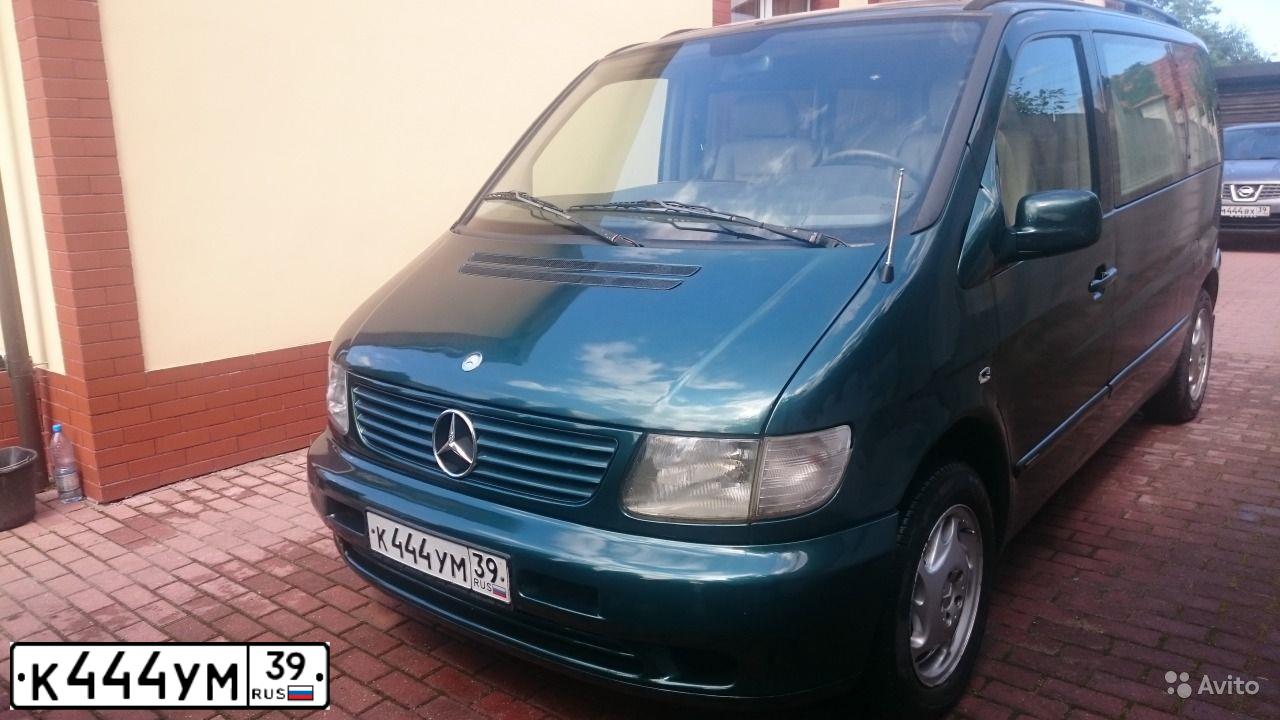 Фото автомобиля MERCEDES V-KLASSE, 2000 — госномер К444УМ39. Цвет: ЗЕЛЕНЫЙ