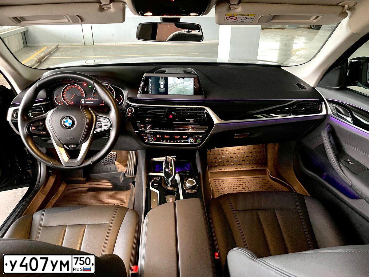 Фото автомобиля BMW SERIE 5, 2019 — госномер О435НУ716. Цвет: ЧЕРНЫЙ