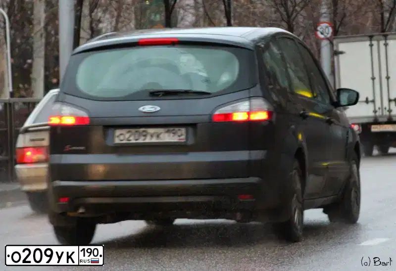 Фото автомобиля FORD S-MAX, 2007 — госномер У788КО71. Цвет: ТЕМНО-СЕРЫЙ