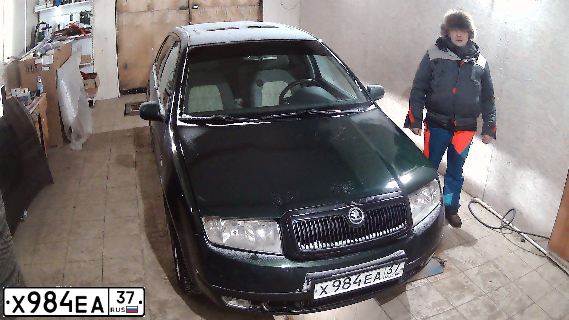 Фото автомобиля SKODA FABIA, 2002 — госномер У485ЕР44. Цвет: ЗЕЛЕНЫЙ